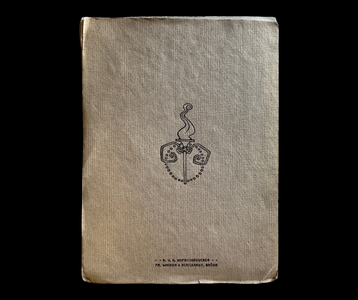 Heinrich v. Kleist an seine Braut. Liebesbriefe berühmter Männer und Frauen, Bd. 5. Wien, Leipzig: Wiener Verlag 1906, 1.–3. Tsd. Mit Grafiken von Bertold Löffler, Hinterdeckel.
