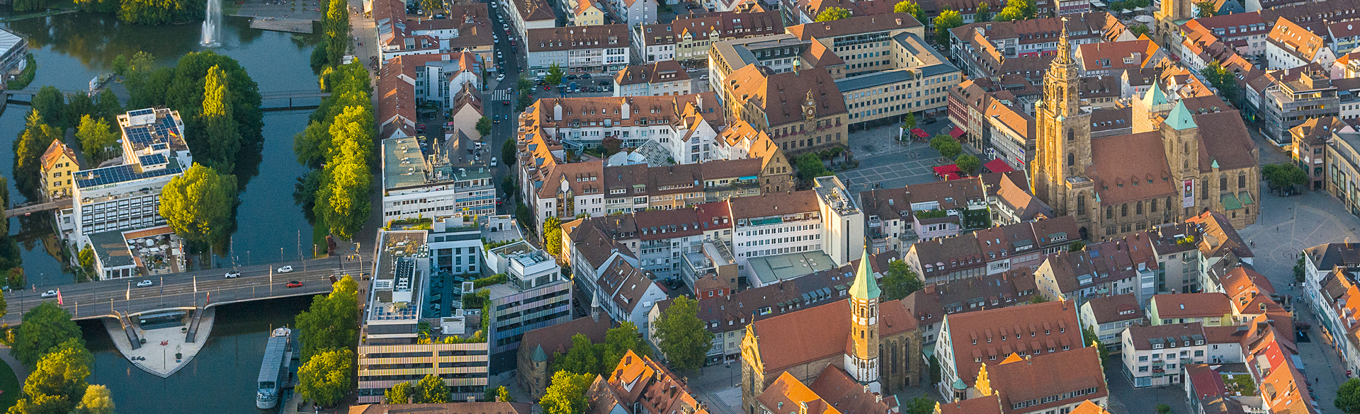 Literarische Orte Headerbild - ein Blick über Heilbronn