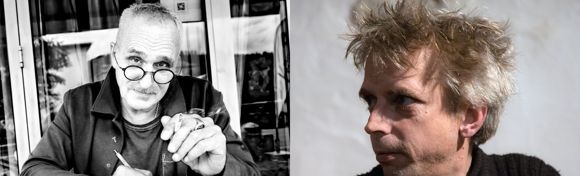 Oliver © Alain Barbero & Trzaskalik © Françoise Rondeau, © Oliver © Alain Barbero & Trzaskalik © Françoise Rondeau Foto der Autoren José F.A. Oliver und Tim Traskalik